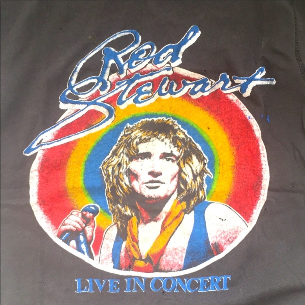 ❤️💛💙Madeworn Rod Stewart T-Shirt❤️💛💙